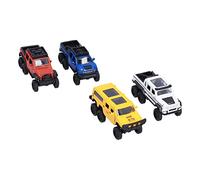 HUSHUI Coches Todoterreno de 6 Ruedas con Tracción hacia Atrás de Aleación 1:50 - Vehículos Duraderos de Fundición a Presión Accionados por Fricción para Niños Pequeños - Ideal para Diversión en