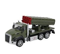 HUSHUI Colección de Vehículos Militares Fundidos a Escala 1:42, Modelos de Coches de Juguete con Función de Retroceso para Regalo de Niños (Coche Cohete Militar)
