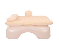 HUSHUI Cómodo colchón de aire para coche con 2 almohadas, soporte estable para camiones todoterreno, fácil de volar cama de camping (beige)