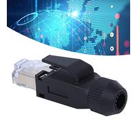 HUSHUI Conector RJ45 Resistente Al Agua, Adaptador de Cable de Red Duradero para Uso en Exteriores, Material de Nailon Ignífugo, 4 Uds.