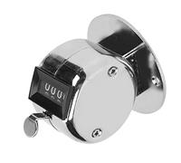 HUSHUI Contador de Conteo Manual, Herramienta de Conteo Manual de 4 Dígitos de Acero Inoxidable con Diseño de Mini Hebilla, para de Bienes de Inventario de Taller y Estadísticas