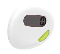 HUSHUI Contador de Pasos Preciso Podómetro Portátil Diseño Ligero para Senderismo Caminar Deportes con Material ABS Blanco 1 Unidad
