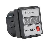 HUSHUI Contador Horario Digital 0-999,99 H Temporizador Preciso para Equipos de Motor Maquinaria Pesada 220 V