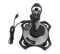 HUSHUI Controlador de Joystick de Simulador de Vuelo USB con Acelerador de Vibración para 7 8 10 11, Diseño Ergonómico y Agarre Cómodo