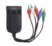 HUSHUI Convertidor Z10AS Compatible con a YPBPR, Adaptador de Vídeo y de para TV Box, VCR y Grabadoras de DVD, ABS, 99g