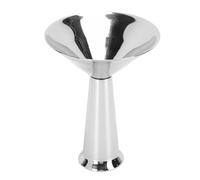 HUSHUI Copa de Helado, Tazón para Servir de Postre de Acero Inoxidable con Diseño de Pie para el Helado Pudding Ensalada de Frutas de Yogurt (Cónico)