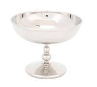 HUSHUI Copa de Postre de Pie de Acero Inoxidable, Tazón de Helado con Acabado Suave, Bocadillo Multifuncional para Yogurt, Ensalada de Frutas, Nueces