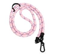 HUSHUI Cordón Ajustable para Teléfono de 10 Mm para Fácil Acceso y Seguridad, Correa Versátil para Cuello y Hombro para Teléfonos Inteligentes, Poliéster Metal Duradero, 1 Unidad (Rosa)