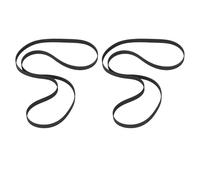 HUSHUI Correa de Repuesto para Tocadiscos LoopTone Retro, 2 Unidades, 145 X 5 X 0,6 Mm, de Goma Negra.