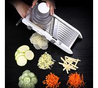 HUSHUI Cortador de Verduras Multifuncional, Rallador de Alimentos de Acero Inoxidable para el Hogar, Accesorios de Cocina, 35x14x16cm