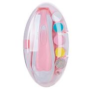 HUSHUI Cortauñas Eléctrico 6 en 1 para Bebés, Juego de Cabezales de Molienda Seguros para Manicura para Recién Nacidos, Cortauñas Portátil para Viajes en Casa (Rosa)