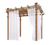 HUSHUI Cortina para exteriores,cortinas para patio, persianas para exteriores, cortinas impermeables para interiores y exteriores, cortinas que bloquean el sol para dormitorio, porche, pérgola, cabaña