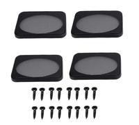 HUSHUI Cubiertas de Parrilla de Altavoces Rectangulares, 4pcs de Malla Metal Subwoofer Protector Protector Decoración