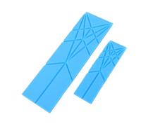 HUSHUI Cuchara Medidora Plana, 2 uds. Cuchara de Cocina Plegable Magnética 3 en 1 Multifuncional, con Tamaño Grande y Pequeño, para Cocinar y Hornear (Azul)