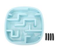 HUSHUI Cuenco Cuadrado para Perros con Comedero Lento, Cuenco Antiasfixia Saludable para Mascotas, Plato de Alimentación Antideslizante para Todas Las Razas