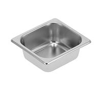 HUSHUI Cuenco de Acero Inoxidable, Bandeja para Hornear a Prueba con Mate Cepillado y Bordes Anchos y Rizados, para Hornear Pasteles, Asar, Guisar y Usar en la Cocina