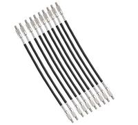 HUSHUI Cuerda de Cola de Violín de Alambre de Acero, Cuerda de Tripa de para Instrumentos de, Color Negro, 10 Uds.