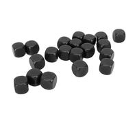 HUSHUI Dados en Blanco de 16 Mm, 20 Piezas, Juguetes Didácticos Duraderos para Juegos de Mesa y Juegos de Matemáticas, Dados de Esquina Redonda de Plástico (#1)