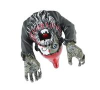 HUSHUI Decoración de Halloween Enano Zombi, Adorno de Estatua de Jardín Aterrador y Malvado, 4,1x4,1 Pulgadas para Uso en Interiores y Exteriores