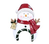 HUSHUI Decoración Navideña para Acuario, Estatua de Resina de Micropaisaje, Adornos Navideños para Pecera, para Acuario, Hogar y Oficina (muñeco de Nieve de Navidad)