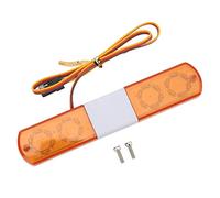 HUSHUI Diseño de Simulación de Luz de Policía LED RC para Coches RC 1/8 1/10 Lámpara Intermitente Duradera de 4 Modos Rojo Amarillo (#3)