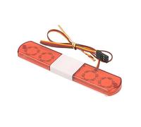 HUSHUI Diseño de Simulación de Luz de Policía LED RC para Coches RC 1/8 1/10 Lámpara Intermitente Duradera de 4 Modos Rojo Amarillo (#2)
