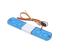 HUSHUI Diseño de Simulación de Luz de Policía LED RC para Coches RC 1/8 1/10 Lámpara Intermitente Duradera de 4 Modos Rojo Amarillo (#)