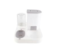 HUSHUI Dispensador automático de agua 2 en 1, función de sincronización segura, juego de dispensador de agua para gatos y perros