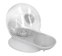 HUSHUI Dispensador de Agua para Mascotas, Bebedero Automático con Forma de Caracol de 2,8 L de Gran Capacidad para Perros y Gatos, Fácil de Limpiar (Gris)