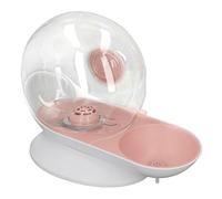 HUSHUI Dispensador de Agua para Mascotas, Bebedero Automático con Forma de Caracol de 2,8 L de Gran Capacidad para Perros y Gatos, Fácil de Limpiar (Rosa)