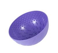 HUSHUI Dog Lick Bowl Gran Capacidad Antideslizante Comedero Lento para Perros y Gatos Plástico Durable 1 Unidad (Púrpura)