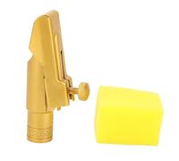 HUSHUI Eb Alto Sax Boquilla Cubierta Deslizante Latón Esmerilado 6C Reemplazo de Boquilla de Saxofón para Profesionales y Principiantes