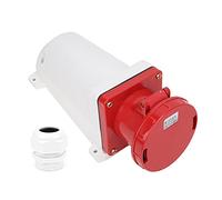 HUSHUI Enchufe Industrial de 5 Pines Impermeable IP67 a Prueba de Polvo 125A Enchufe Resistente para Sitios de Construcción y Campamentos Al Aire Libre