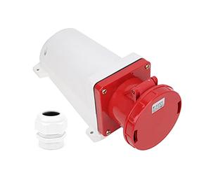 HUSHUI Enchufe Industrial de 5 Pines Impermeable IP67 a Prueba de Polvo 125A Enchufe Resistente para Sitios de Construcción y Campamentos Al Aire Libre
