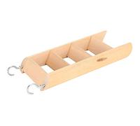HUSHUI Escaleras de Madera para Subir Hamster Escaleras Fuertes y Duraderas para Mascotas Pequeñas 16,4x6,5cm Madera Natural 1 Unidad