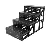 HUSHUI Escaleras para Perros, Escalones Plegables de Ajustable, Antideslizantes, para Cama Alta y sofá, Acceso Antideslizante para Mascotas, 23,62x15,75x13,78 Pulgadas