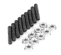 HUSHUI Espárragos Turbo Duraderos y Tuercas de Seguridad para Skyline GTR Silvia 200sx, Juego de 9 Piezas de Alta Calidad, Resistencia a la Humedad y a la Corrosión, Apto para S13 S14 S15 SR20 CA18