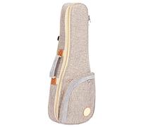 HUSHUI Espesar Ukulele Bolsa, Tela de Lino Tejido de Algodón Ukulele Caja de Almacenamiento de Instrumentos Musicales Mochila Caja de Almacenamiento (Tipo universal de 21/23
