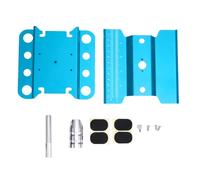 HUSHUI Estación de Trabajo de Automóviles de 1/10 1/8 de RC, Tabla de Mantenimiento Rotatable de 360 Grados, Base de Metal Estable, para el Mantenimiento y Visualización del Automóvil (Blue)