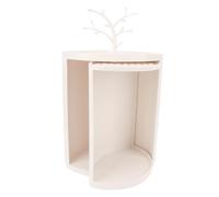 HUSHUI Estante de Almacenamiento de Esquina para Encimera, Estante de Almacenamiento de Esquina Giratorio de 360° a Prueba de Polvo para Baño, Cocina, Especias Cosméticas