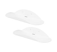 HUSHUI Estante de Pared Flotante Acrílico en Forma de con Labios Delanteros y Canales de Cable, Resistente y, para Baño, Dormitorio, Cocina