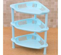 HUSHUI Estante Derecho del Cuarto de Baño de 3 Capas con el Material de los PP para el Almacenamiento de la Cocina del Cuarto de Baño (Triangular)