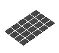 HUSHUI Estante para Flechas de Tiro con, Soporte para 12 Flechas, Soporte de Almacenamiento Rectangular Negro EVA, con Separador para Accesorios de Caza