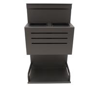 HUSHUI Estante para Utensilios de Pared, Aleación de Aluminio, Fácil de Limpiar, Organizador de Utensilios de Pared para Palillos, Cuchara, Condimento, Botella, Tabla de Cortar