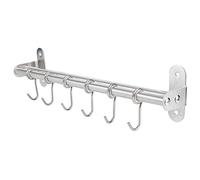 HUSHUI Estantes de Almacenamiento Montados en la Pared, Estante para Tapas de Ollas de Acero Inoxidable, Colgador de Utensilios para Cocina, Baño, Garaje, con Diseño Multiusos para (Bipolar 40)