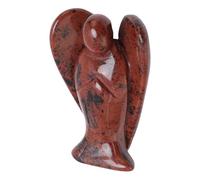 HUSHUI Estatua de Piedra Guardián de 3 Pulgadas, Figura Tallada a Mano de Tamaño Bolsillo para Meditación con Textura Brillante, para Decoración de Estantería de Escritorio (cisne dorado)