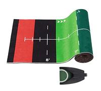 HUSHUI Estera de Entrenamiento de para Interiores para Mejorar la Práctica del Swing y el Desarrollo de Habilidades, Material PP Duradero, Fácil de Transportar y Almacenar