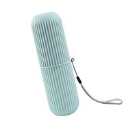 HUSHUI Estuche para Cepillos de Dientes de Viaje, Soporte Portátil para Cepillos de Dientes Antideslizante de PP con Cubierta, Diseño a Prueba de Polvo para Viajes en Casa (Verde)
