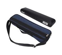 HUSHUI Estuche para Flauta Portátil Ligero Acolchado de Franela para Músicos Tela Oxford Negro Azul 1 Unidad