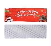 HUSHUI Felpudo Navideño con Estampado de Muñeco de Nieve, Franela Suave, Tapete Antideslizante para Decoración del Hogar, 40x120cm, Ideal para Cocina y Baño